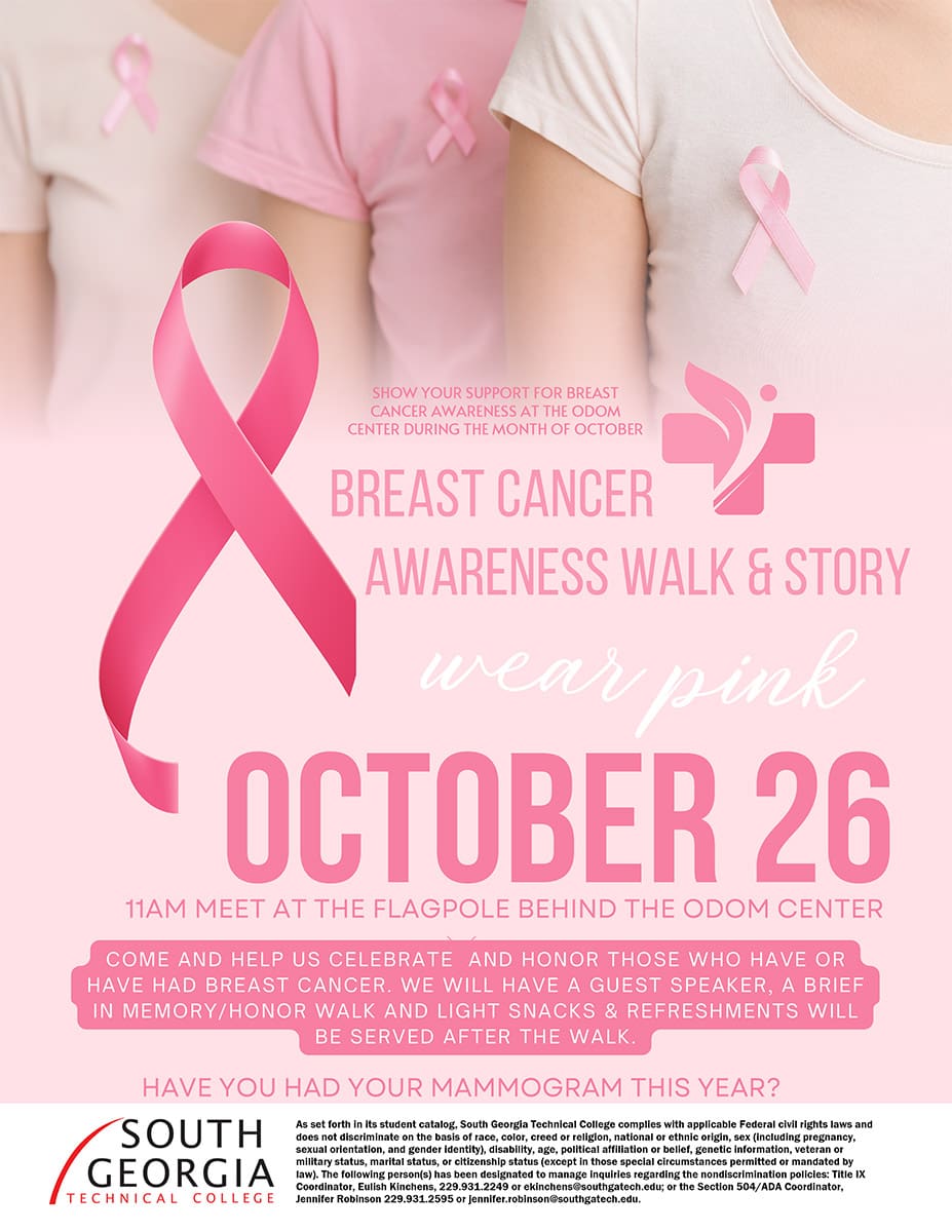 east Cancer Awareness poster