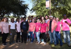 SGTC Nursing students turned out for the Breast Cancer Awareness walk.