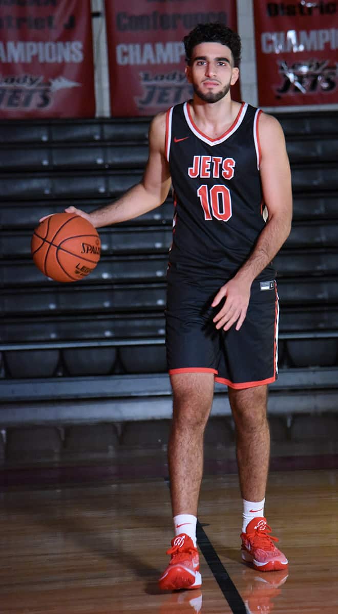 Sophomore guard Mohand Ammad, 10, from Paris, France, led the Jets in scoring with 19 points against ASA Prep Saturday.
