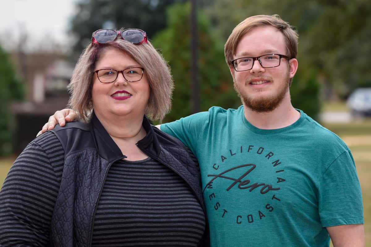 Pictured are Schley County High School student Rowdy Hines and his mother, Jessica. Through Dual Enrollment, Rowdy has completed South Georgia Technical College’s Auto Collision Repair Technology program and will graduate from SGTC while still in high school.