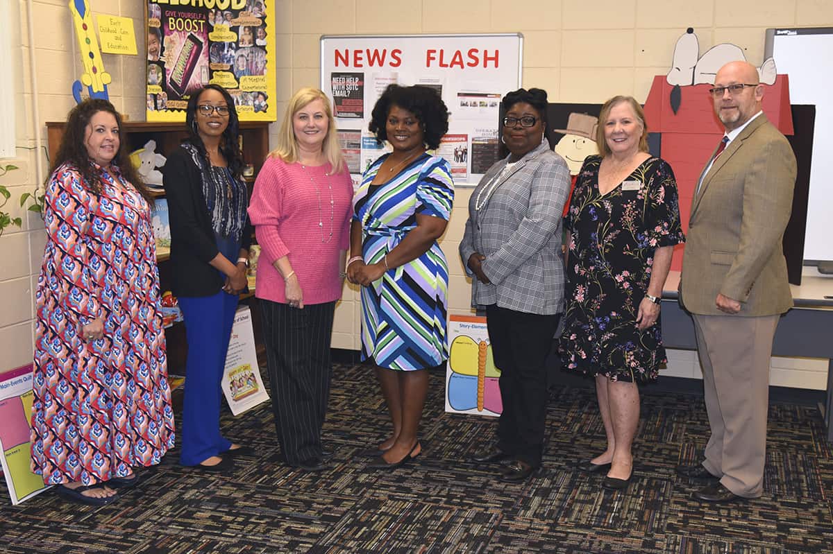 Pictured (l-r) are members of the SGTC Early Childhood Care and Education Advisory Committee Monica Warren, Cambrette Hudson, Michelle McGowan, Katrice Martin, Verneda Johnson, Jaye Cripe, and Brett Murray.