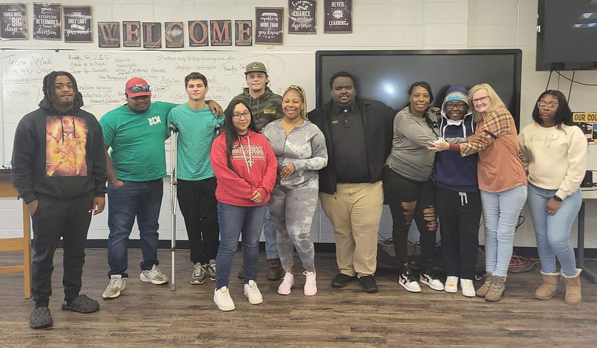 SGTC Criminal Justice Graduate LaKeista Davis, was another guest speaker that came out and talked with current students.