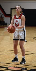 Enola Papin, 24, hit back to back free throws to allow the Lady Jets to pull ahead 60 - 56 with 8.1 seconds remaining.
