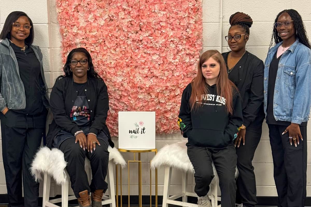 Students in the SGTC Nail Tech program are ready to work with clients.