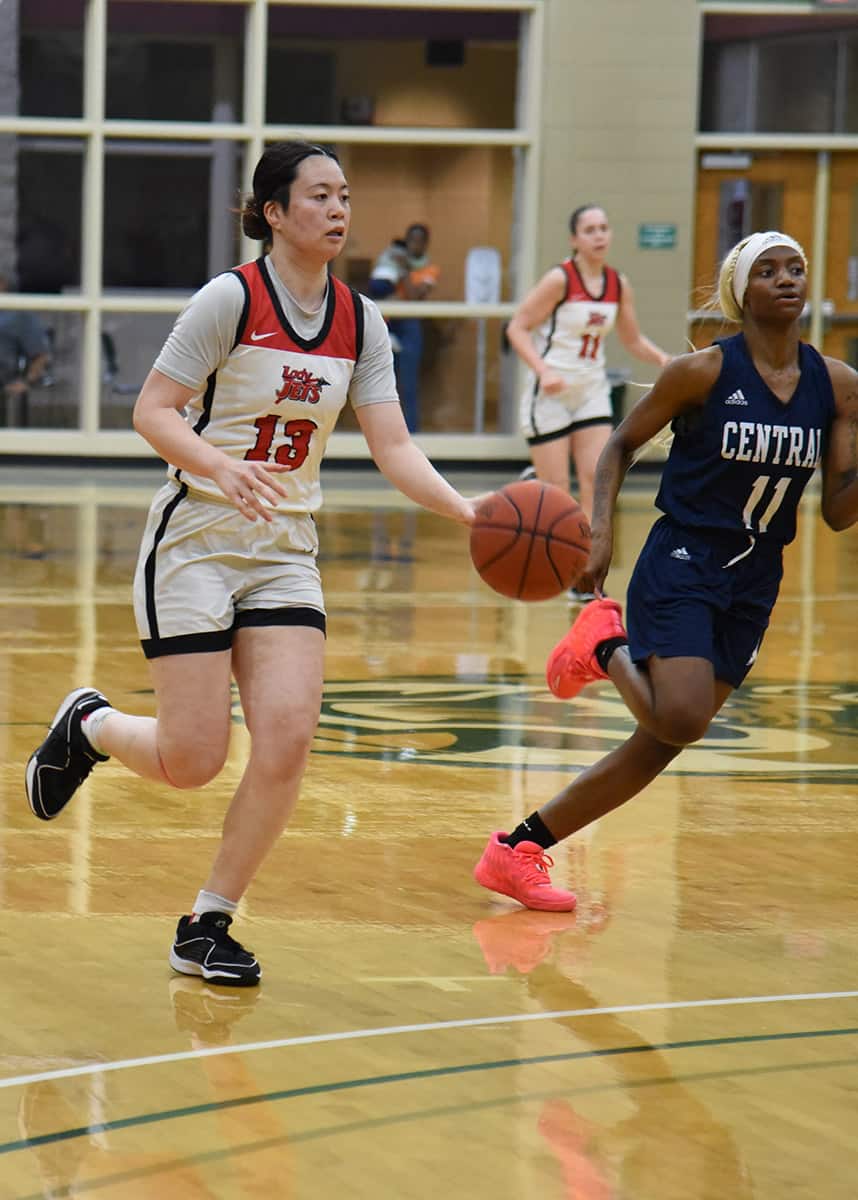 Mio Sakano, 13, was the top scorer for the Lady Jets with 22 points.