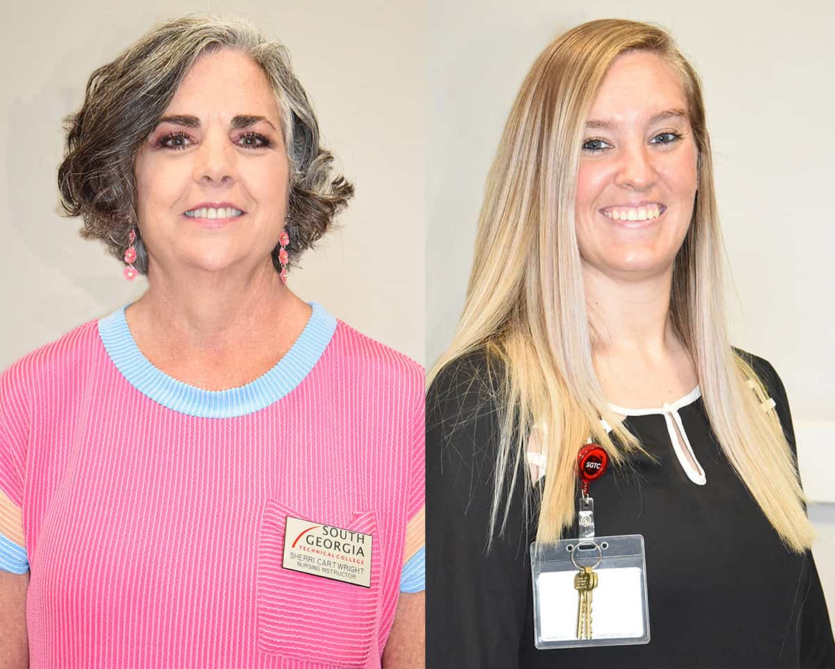 Sherri Cartwright and Madeline Mock Roberts join South Georgia Technical College as Associate of Science Nursing Instructors.