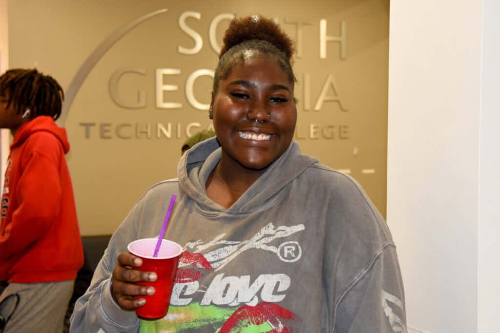 Participants in SGTC's Domestic Violence Awareness Month event