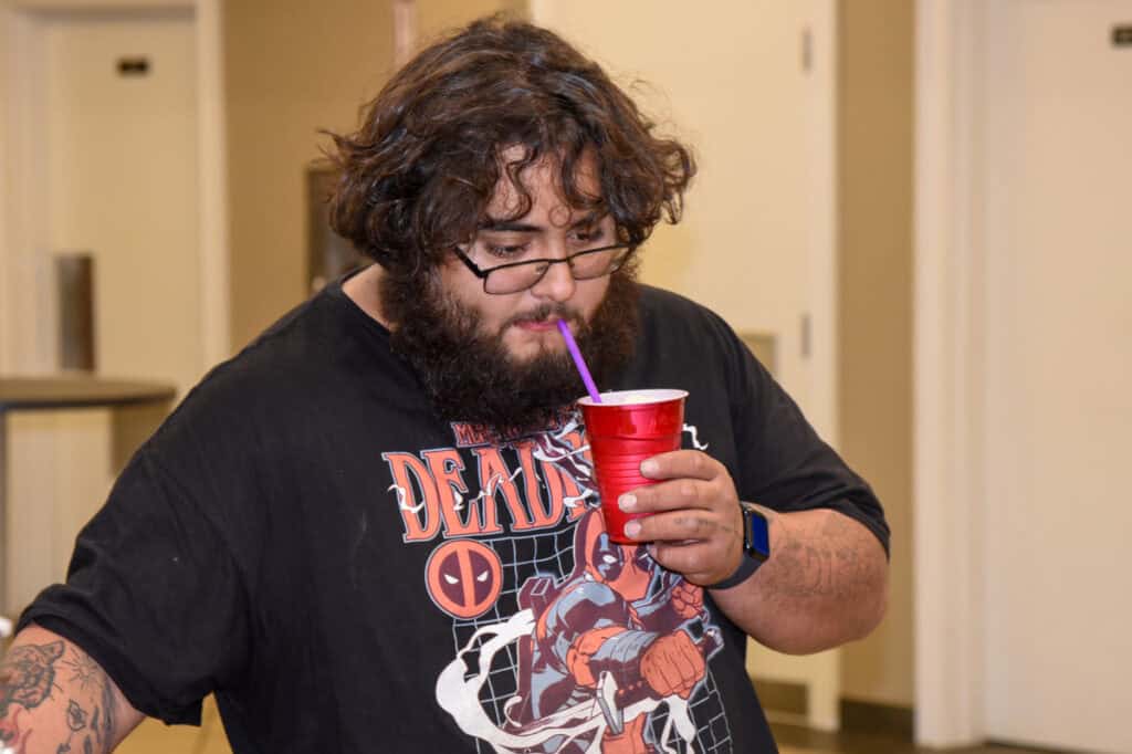 Participants in SGTC's Domestic Violence Awareness Month event