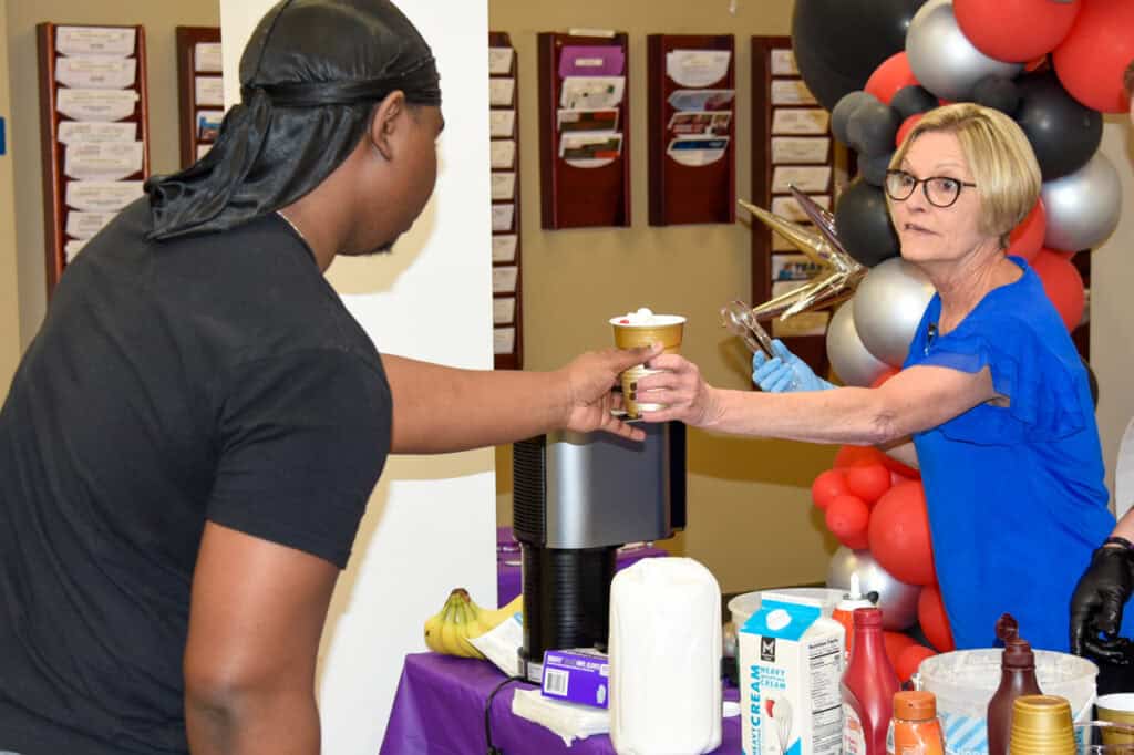 Participants in SGTC's Domestic Violence Awareness Month event