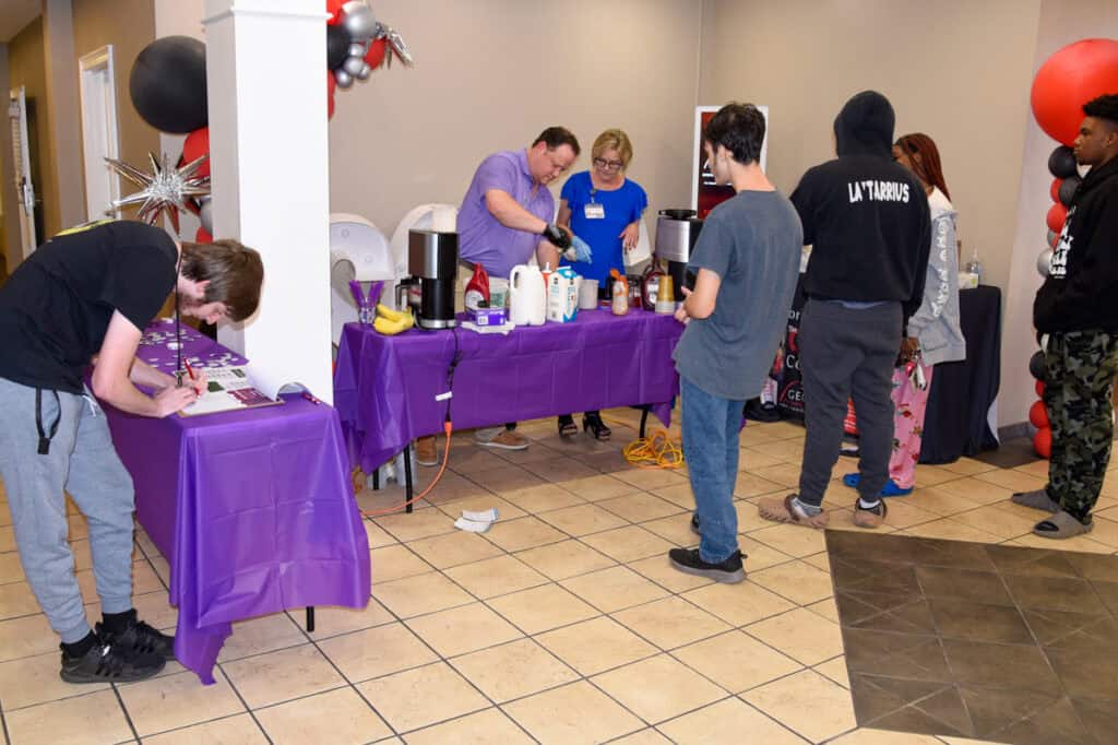 Participants in SGTC's Domestic Violence Awareness Month event