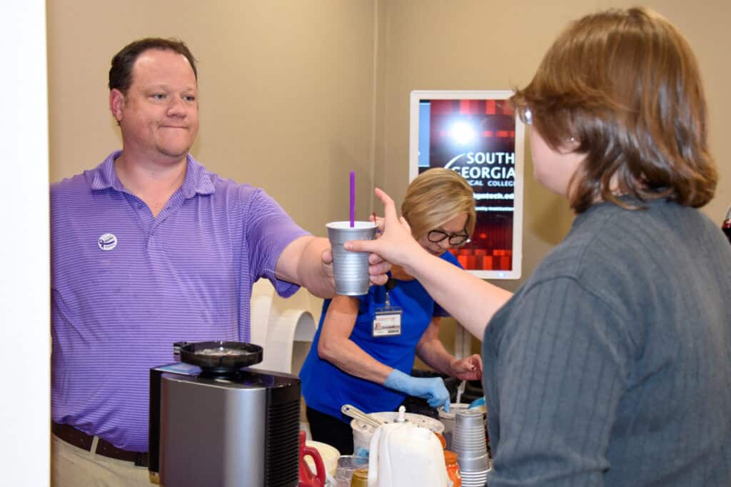 Participants in SGTC's Domestic Violence Awareness Month event