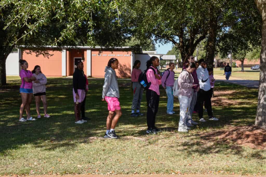 Participants in the SGTC breast cancer awareness day event
