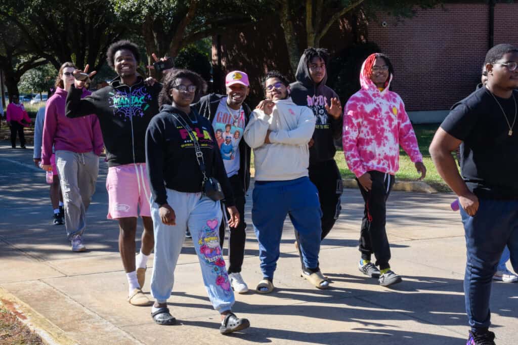 Participants in the SGTC breast cancer awareness day event