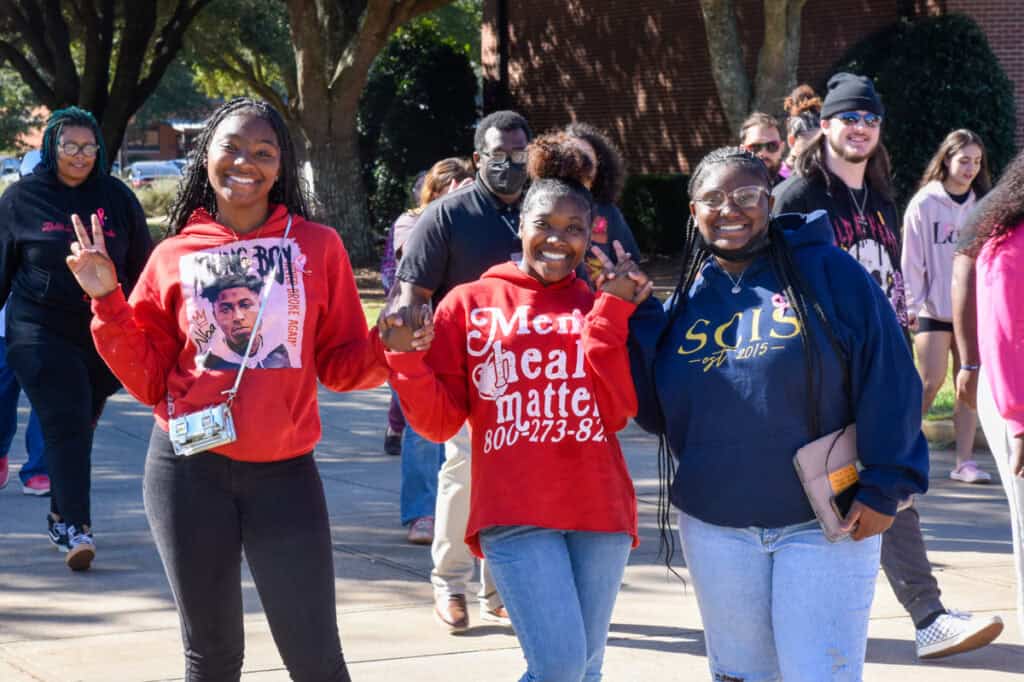 Participants in the SGTC breast cancer awareness day event
