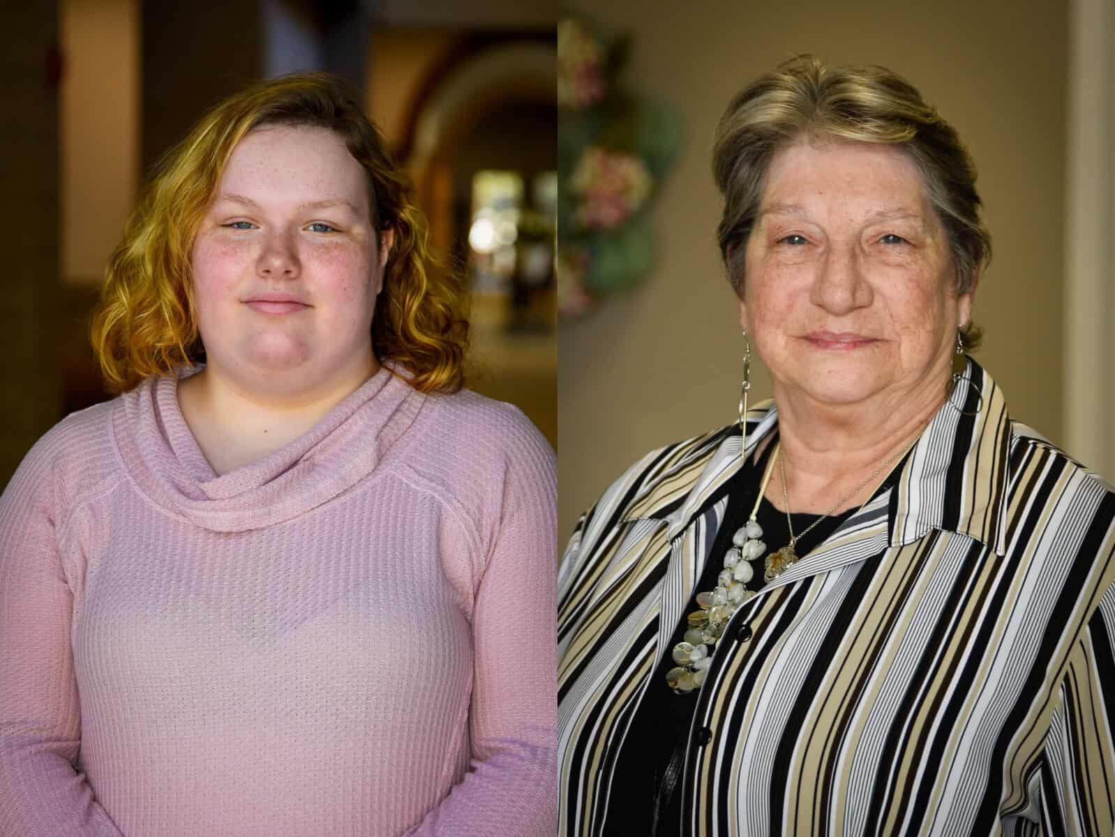 SGTC EAGLE nominee Ilana Harper (L) and Outstanding Adult Education Teacher nominee Margie Martin.