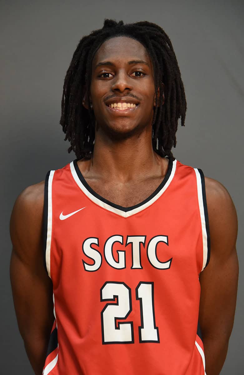 Dwight Brown (21) was the top scorer for the Jets in the win over Gordon College with 20 points.