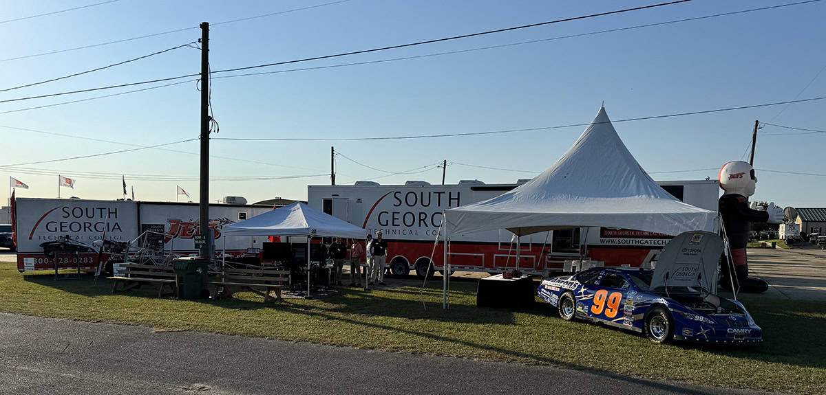 A good crowd stopped by SGTC’s booth area that was set up close to the general admission gate.