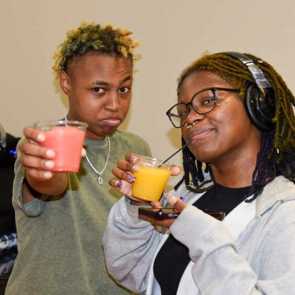 Students enjoy slushies