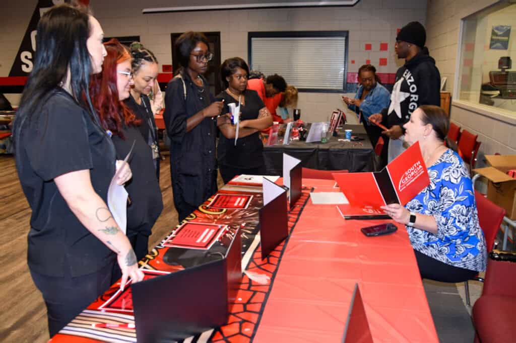 People at the SGTC resource fair