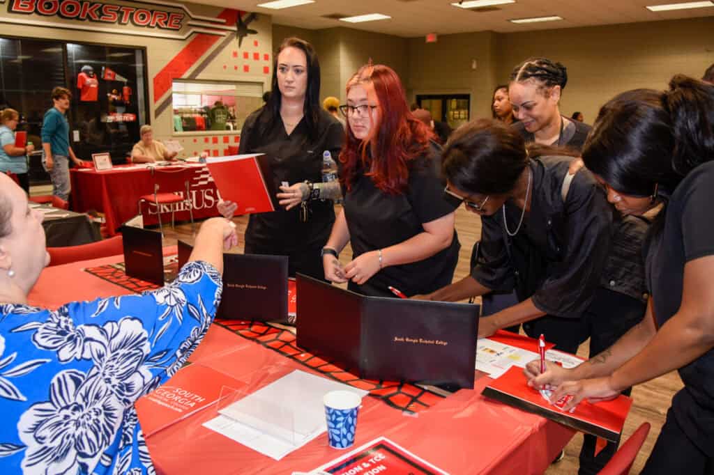 People at the SGTC resource fair