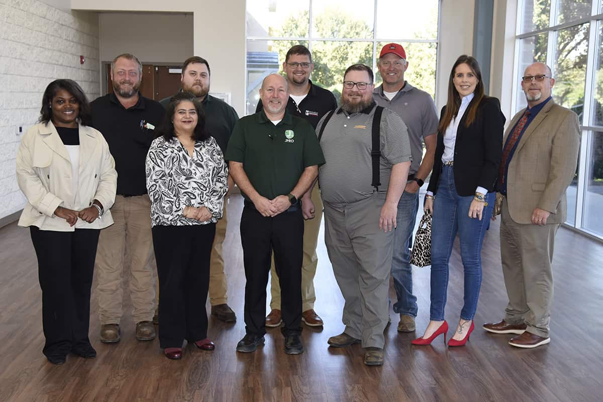Members of the SGTC Diesel Equipment Technology program advisory committee (l-r): Katrice Martin, Chase Shannon, Sandhya Muljibhai, Rance Poss, Mike Baker, Alexander Smith, Tim Nelson, Adam Verner, Ragan Anderson, and Brett Murray.