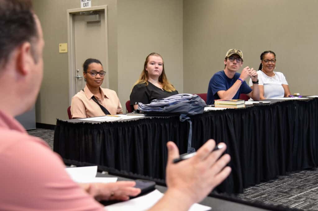 The SGTC Student Government Association meets to discuss plans for the year and elect officers.