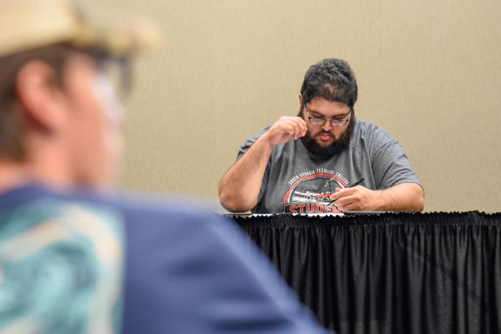 Students at SGA meeting