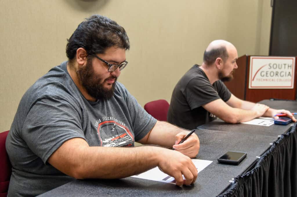 Students at SGA meeting