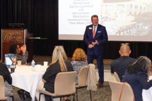 Dr. John Watford speaks at a recent TCSG meeting