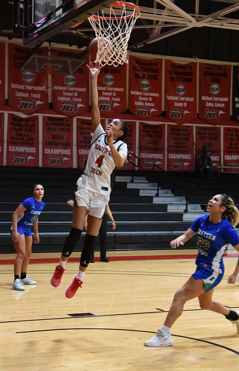 Taja Bennett, 4, was the top scorer for the Lady Jets against Eastern Florida with 26 points.