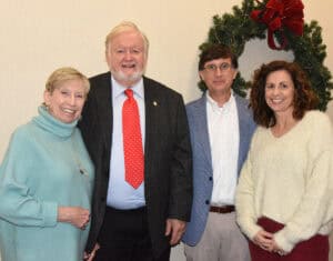SGTC Champion for Education – SGTC Foundation Trustee Daniel Lindsey Torbert (second from left) is shown above with his wife, Mary, a long-time educator, and their son, George and his wife, Shay, at the Chattahoochee Flint RESA Champions for Education event.