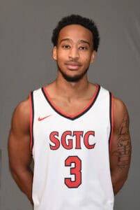 Clark Mastin, 3, led the Jets in scoring against the 5th ranked Northwest Florida State College Raiders.