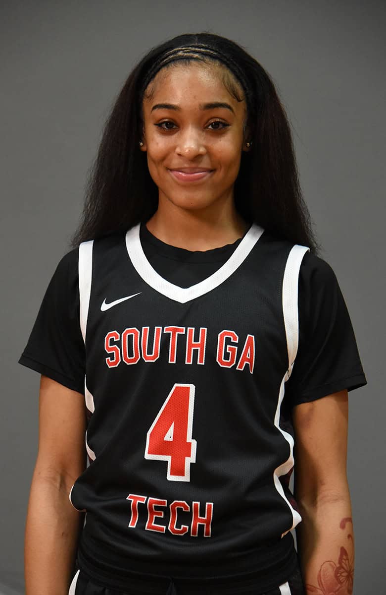 SGTC Lady Jets Taja Bennett (4) was named GCAA Player of the Week for two consecutive weeks.