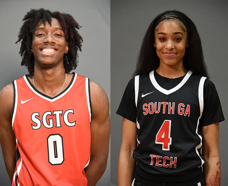 Jalexs Ewing, 0, and Taja Bennett, 4, were the top scorers for the Jets and Lady Jets over the weekend.