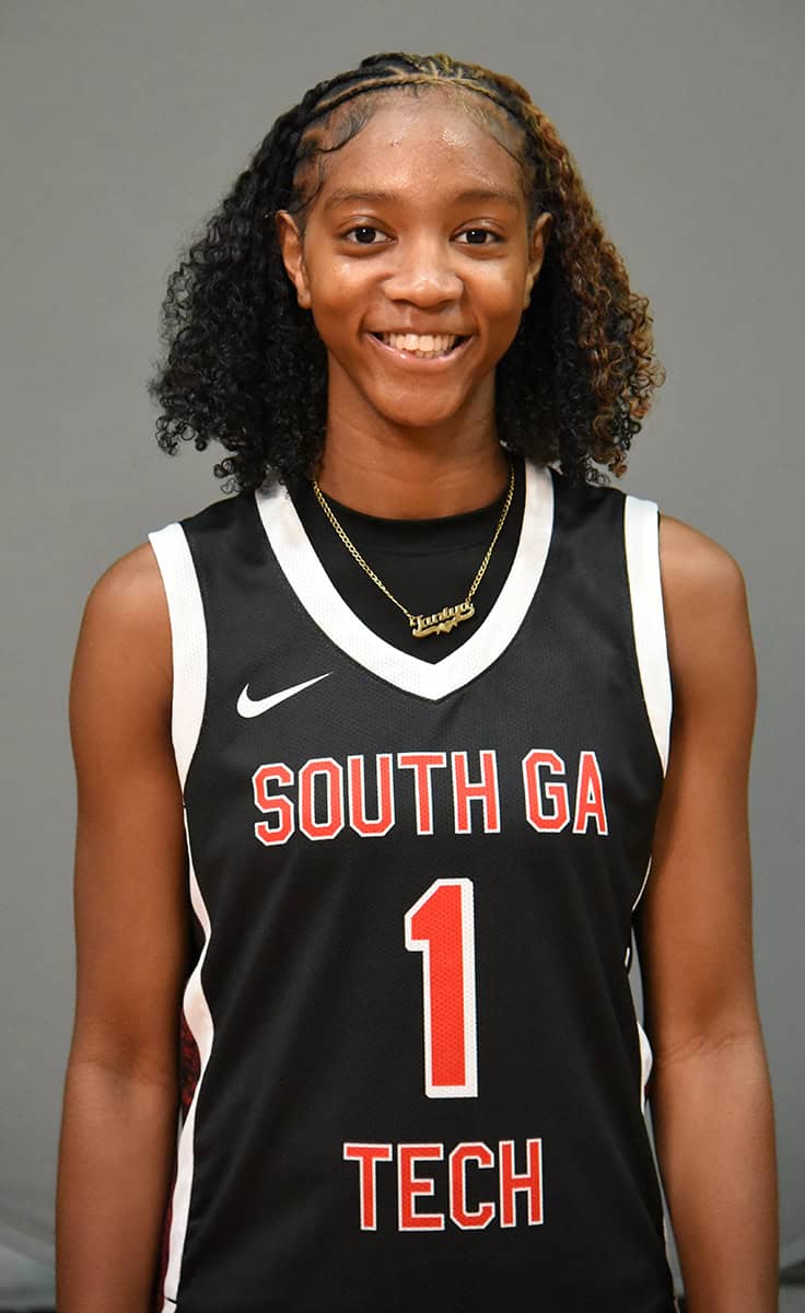 SGTC’s Ja’Naya Broome (1) was named GCAA Player of the Week.