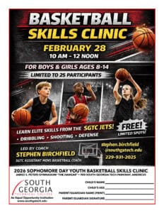 Basketball Skills Clinic planned as part of SGTC Homecoming Activities on February 28.