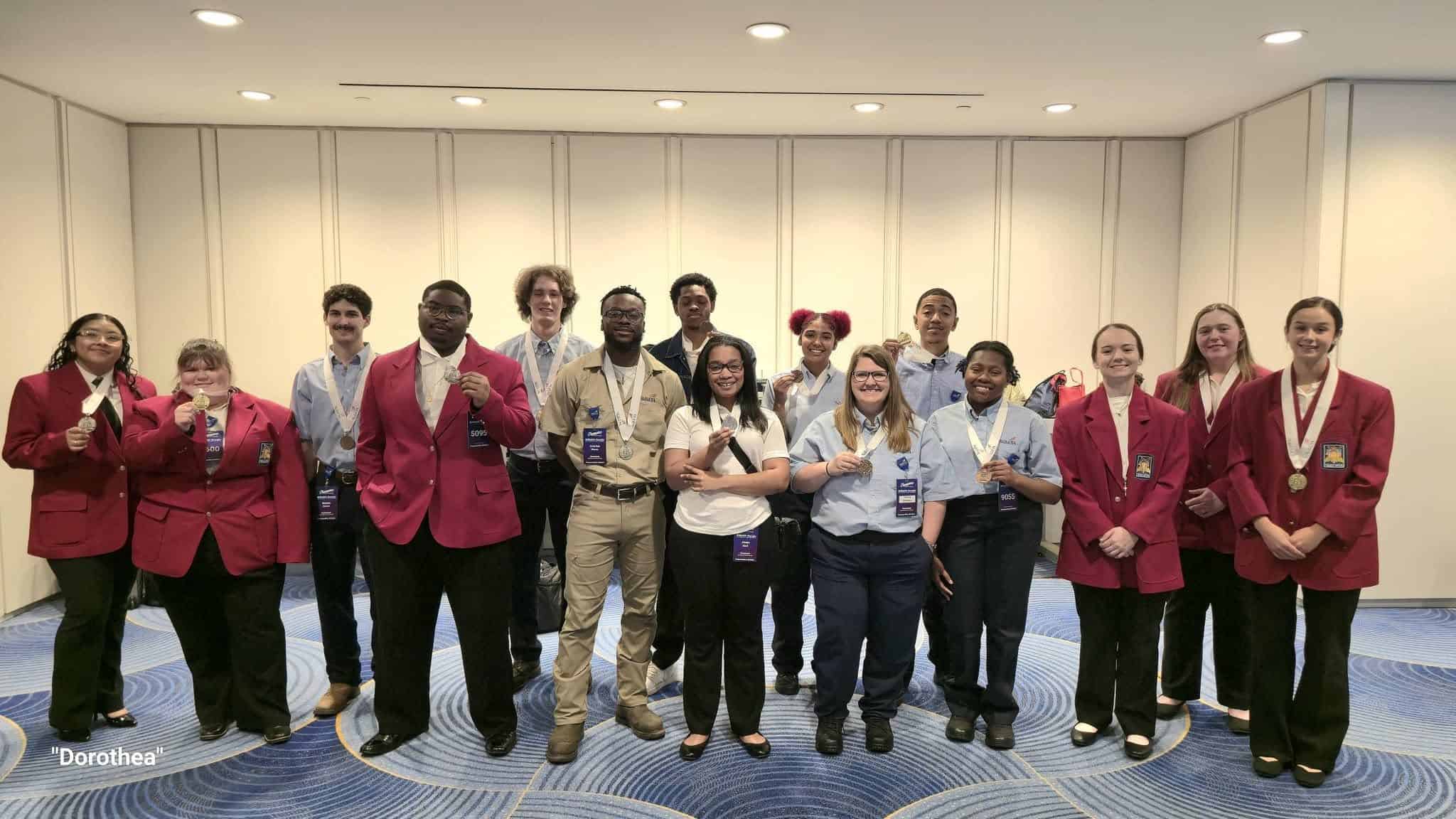 Shown above are the SGTC SkillsUSA State Medal Winners.