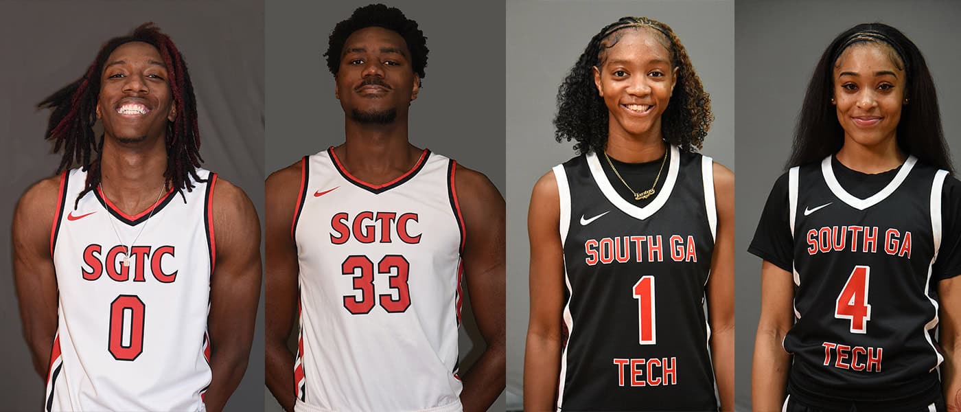 SGTC Jets Jalex Ewing (0), Matt Mbole (33), and Lady Jets Ja’Niya Broome (1), and Taja Bennett (4) were all recognized as individual leaders in the NJCAA Division 1 basketball standings.