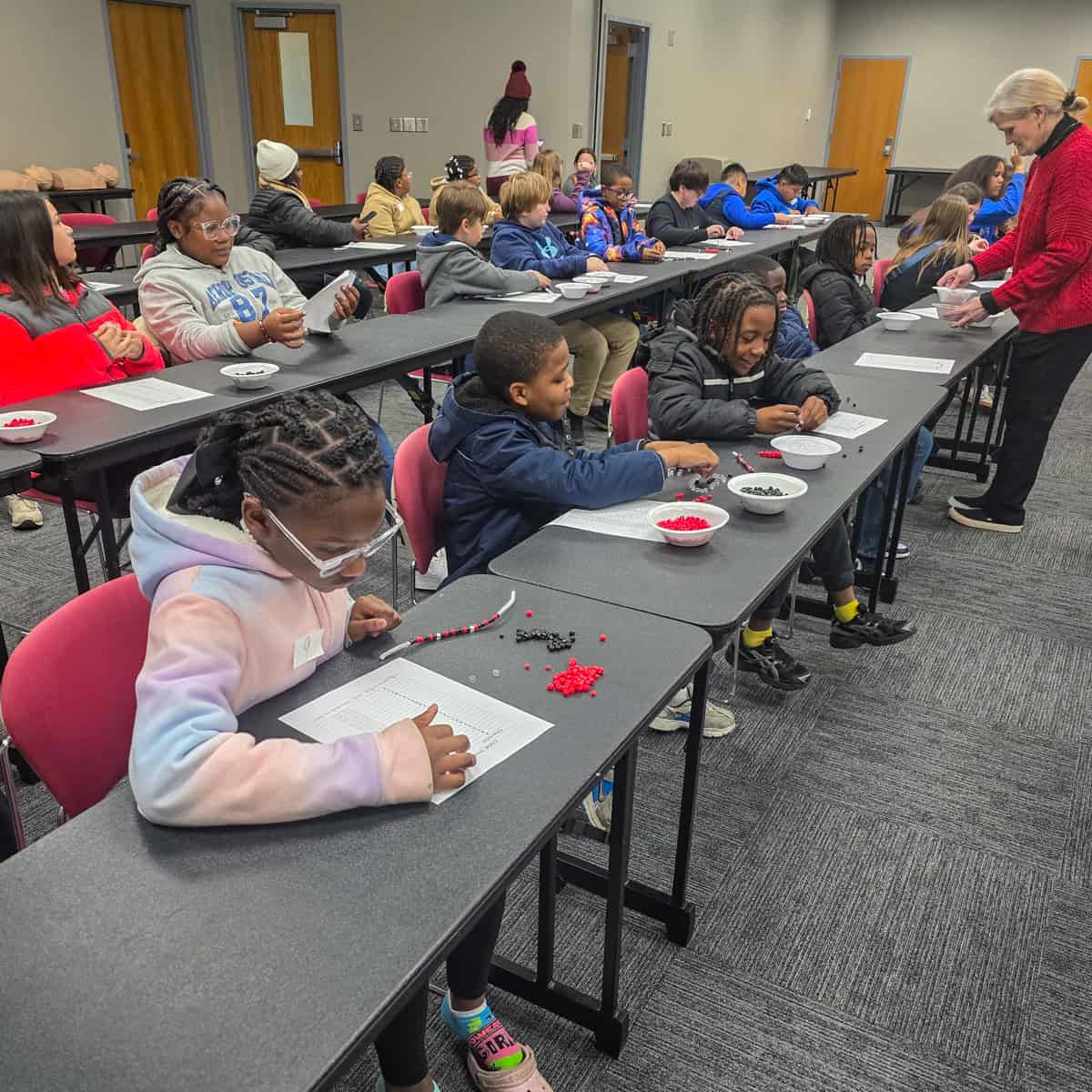 Crisp County Elementary 5th graders participate in STEM-related activities at the South Georgia Technical College Crisp County Center.
