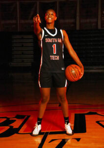 SGTC Lady Jets Ja’Niya Broome, 1, was named to the WBCA Two-Year All-American team.