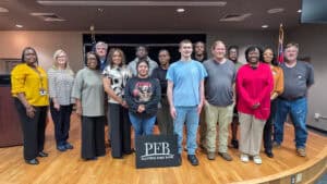 Students, faculty and staff at the SGTC Crisp County Center recently participated in a Financial Literacy workshop led by Brenda Alexis and Shane Bell of Planters First Bank.