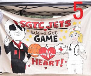 The SGTC Nursing Banner won the Homecoming Banner Contest for displaying program pride, positivity, and team spirit.